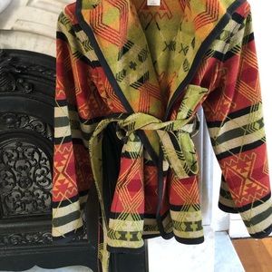 Pendleton wool wrap coat
